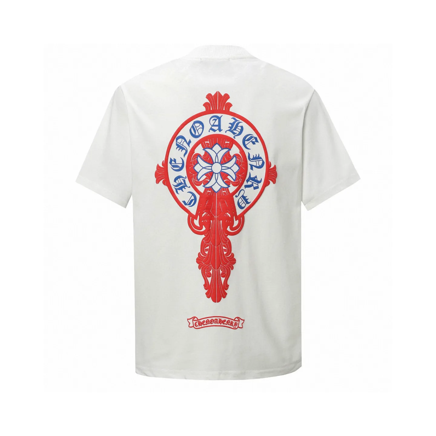 🅿️180 Chrome hearte/Chrome heart ch 25ss early spring new cross foam short sleeves. A must-have item for daily commuting for men and women in light luxury. The correct version is welcome to compare. Detailed features ·280 grams of 100% cotton double yarn jersey fabric ·Special thickened 32 pieces of double-strand 1x1 thread in the same cylinder ·Double-needle stitching process ·Original main mark washed hangtag COLOUR: black white SIZE: s xl